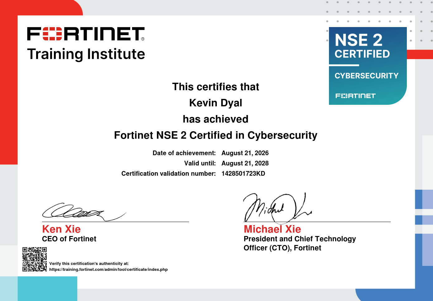 Cybersecurity Certificate Preview